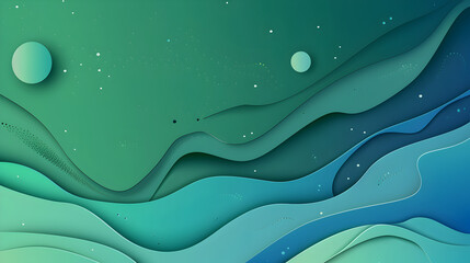 Gradient wavy background,
Blue and green modern background for screen of your devices synth wave retro wave vaporwave