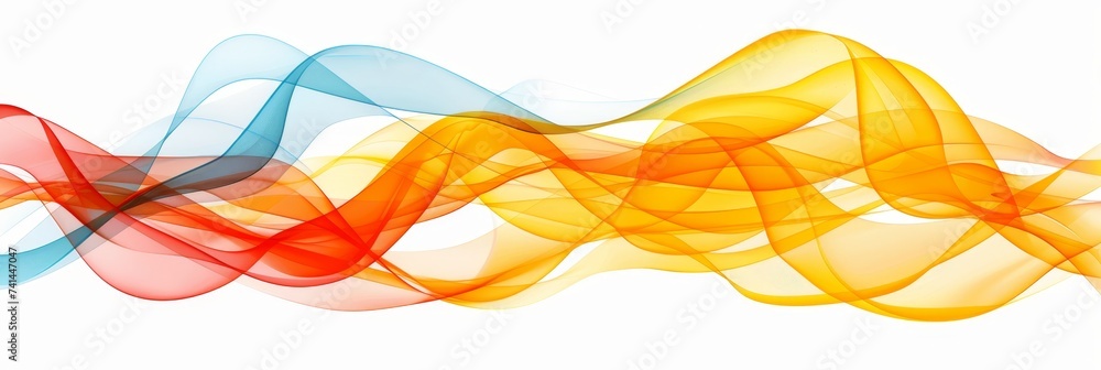 Poster vibrant abstract rainbow wave background for artistic projects and graphic design concepts.