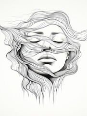 Minimalist Water Flow Lines: Nature Prints in Stream and Brook Art