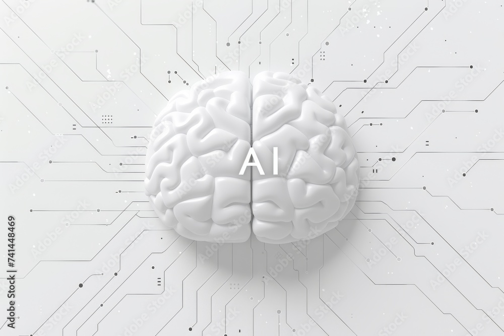 Poster ai brain chip nt 4. artificial intelligence server business continuity mind nanoscale mechanics axon