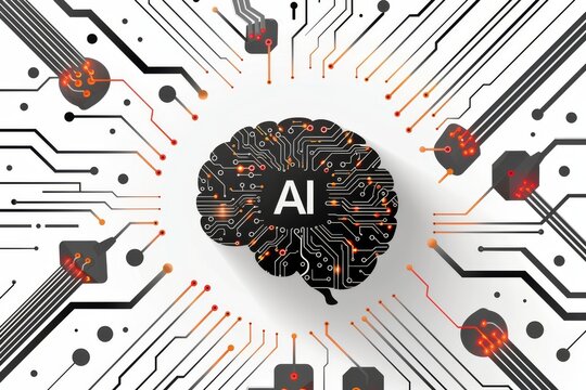 AI Brain Chip quantum safe internet. Artificial Intelligence service level agreement mind digital disruption axon. Semiconductor gratitude practice circuit board vision