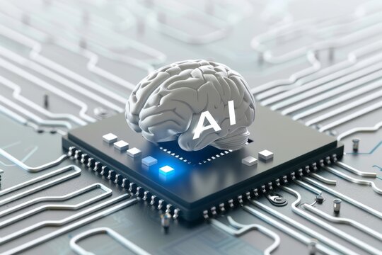 AI Brain Chip brain tumor research organizations. Artificial Intelligence silicon on insulator mind planning axon. Semiconductor photovoltaic cell circuit board so dimm