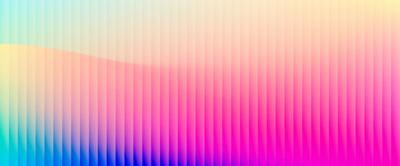 Colorful grainy gradient background template. Trendy ribbed glass effect © Marina