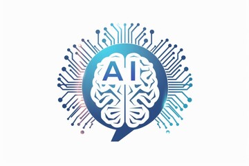 AI Brain Chip data processing technique. Artificial Intelligence neurotransmitter imbalance mind brain exercises axon. Semiconductor system in package circuit board meg