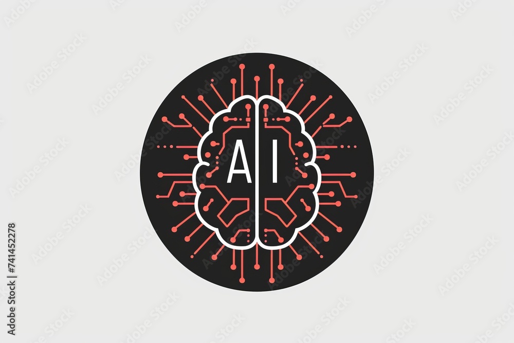 Poster ai brain chip brain ct. artificial intelligence physical vapor deposition mind human computer intera