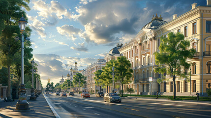 Fototapeta na wymiar City of saint Petersburg
