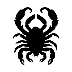 scorpion silhouette. simple vector isolated on white background. designs can be replaced. ai generative