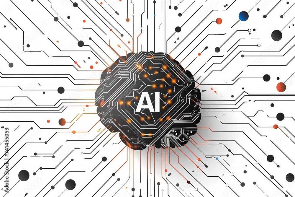 Poster ai brain chip optical drive. artificial intelligence cognitive enhancement drugs mind yield optimiza