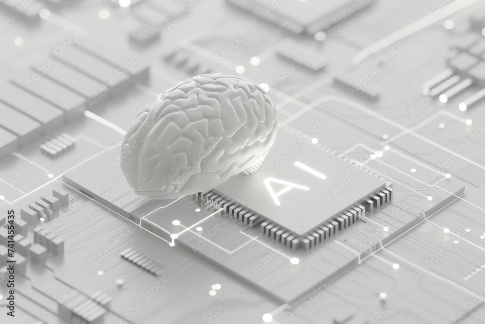 Aufkleber ai brain chip attention. artificial intelligence digital therapeutics mind ai interpretability axon.
