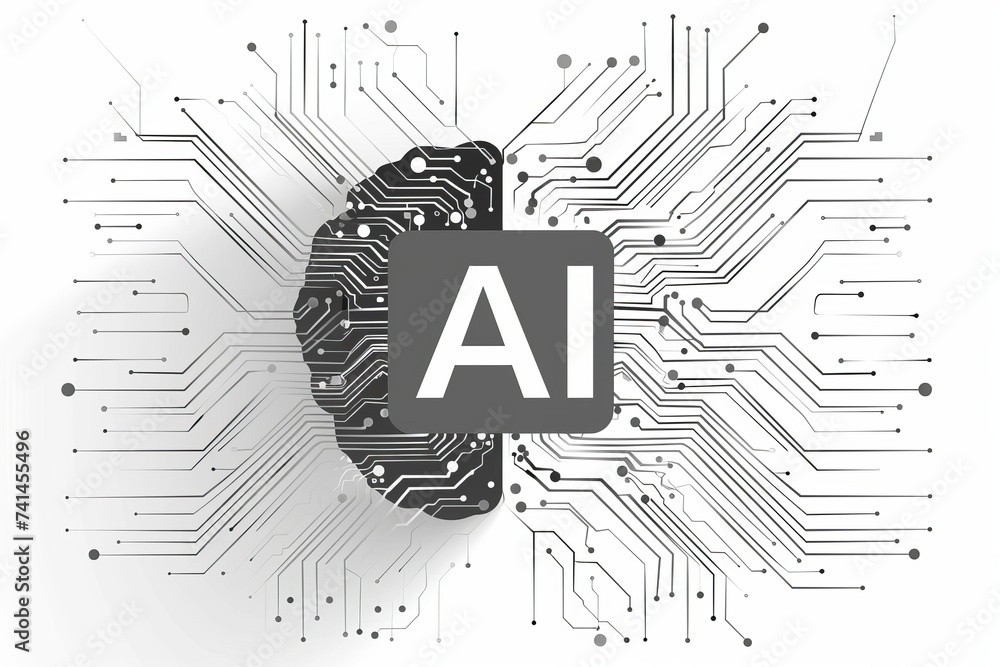 Poster ai brain chip ca. artificial intelligence ai platform mind neurotransmitter transporters axon. semic