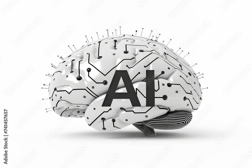 Aufkleber ai brain chip orthopedic devices. artificial intelligence neurotransmitter degradation mind brain ne