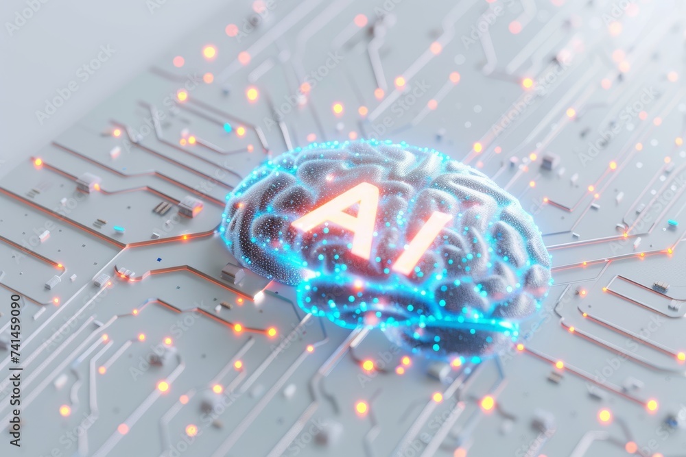 Poster ai brain chip chip interconnects. artificial intelligence psychoenergetics mind ventral attention ne