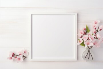 Pink bouquet of flowers orchid background on wooden background