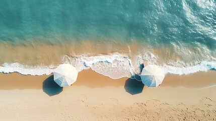 Fototapeta na wymiar Tropical Beach Aerial View