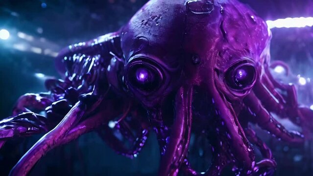 Alien cyborg octopus first contact