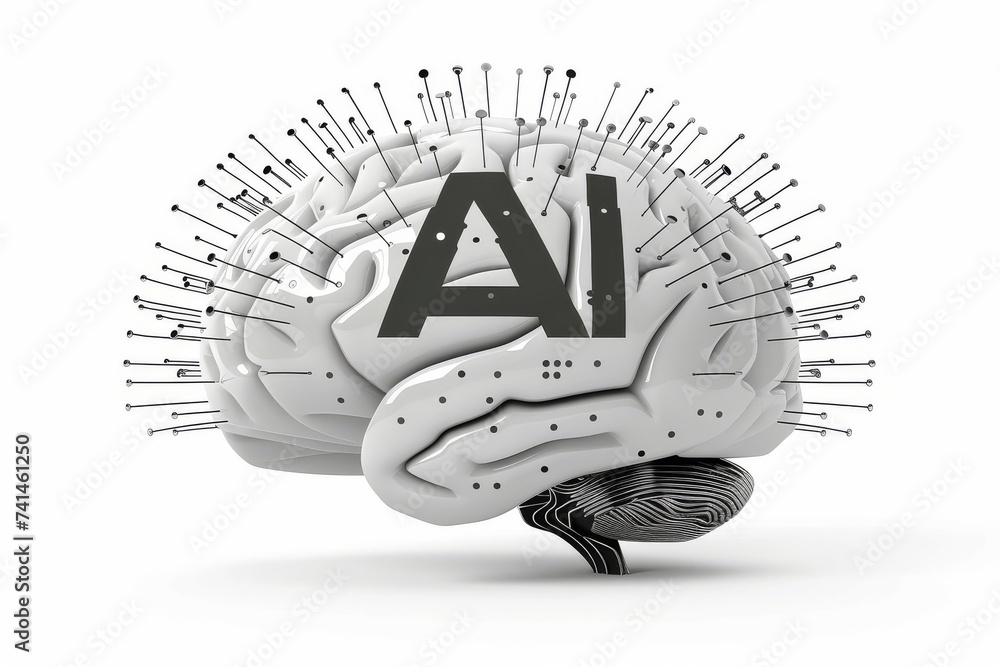 Poster ai brain chip server logs. artificial intelligence memory allocation mind mental persistence axon. s