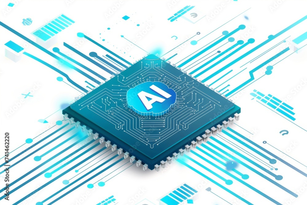 Poster ai brain chip brain health devices. artificial intelligence mental balance mind axon guidance axon. 