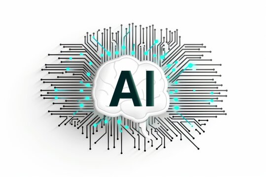 AI Brain Chip nanocoatings. Artificial Intelligence stroke human meningioma mind circuit board. Neuronal network expert system smart computer processor visionary foresight