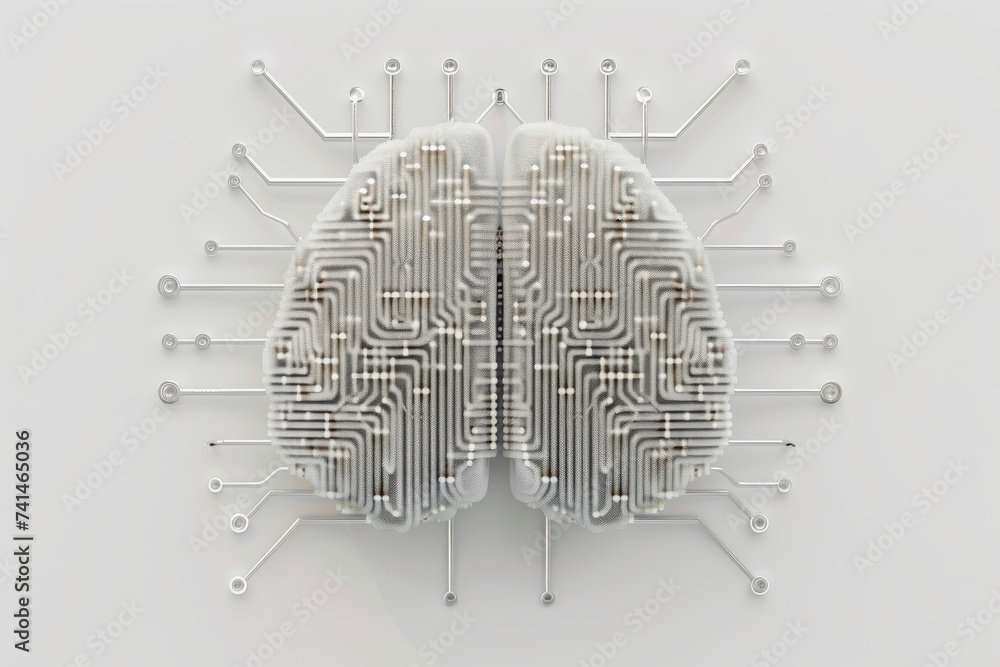 Poster ai brain chip alphazero. artificial intelligence neurosurgery mind informatics collaboration axon. s