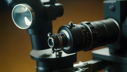 Close up picture of microscope in the laboratory