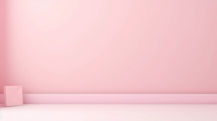 Pastel Pink Backdrop with Copy Space, Minimalist Style