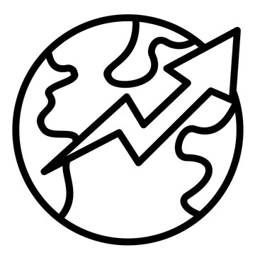 globe with rising arrow, business growth clip art preview