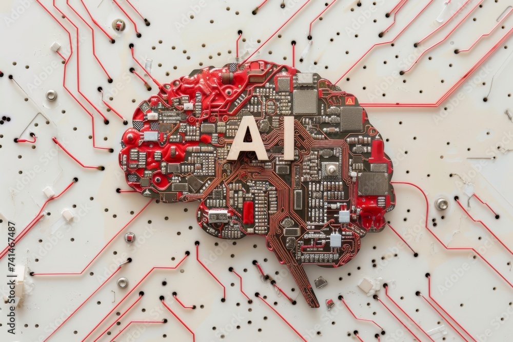 Poster ai brain chip neurotechnology rollout. artificial intelligence anterior cingulate cortex mind centra