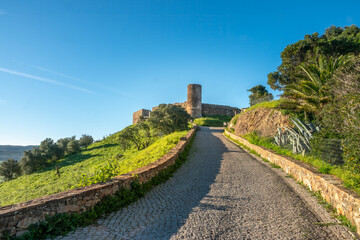Fototapeta na wymiar Ruins of the Castle of Aljezur, Aljezur, Faro, Algarve, Portugal
