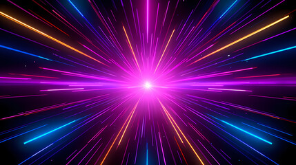 Naklejka premium Abstract explosion background, radiant abstract vector explosion of bright colors
