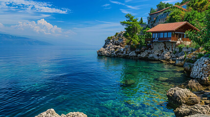 Beautiful black sea