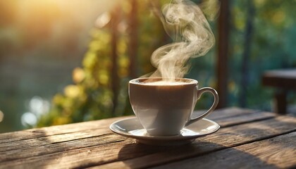 cup of coffee on table