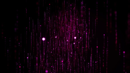 Abstract glittering line particles background