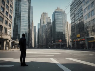 person in the city 