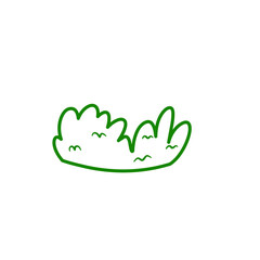 Doodle Grass Bush