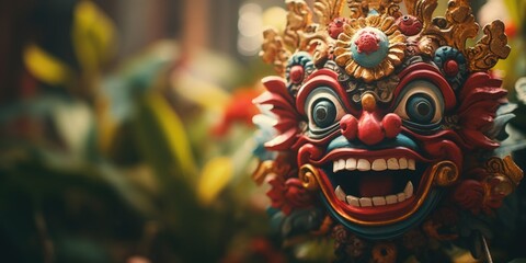 Obraz premium Detailed shot of a statue's face, suitable for historical or artistic projects