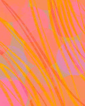 Abstract art background with fun pops of color illustration
