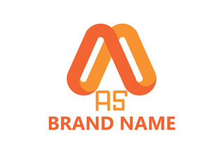Modern A Leter Design. "AS" Brand Company Logo Design Ideas 2024