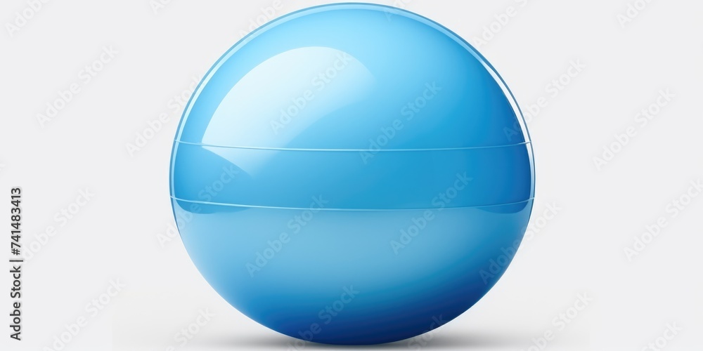 Poster a blue egg placed on a plain white background. ideal for various design projects