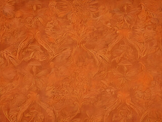 batik background with the dominant color orange