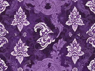 batik background with the dominant color purple