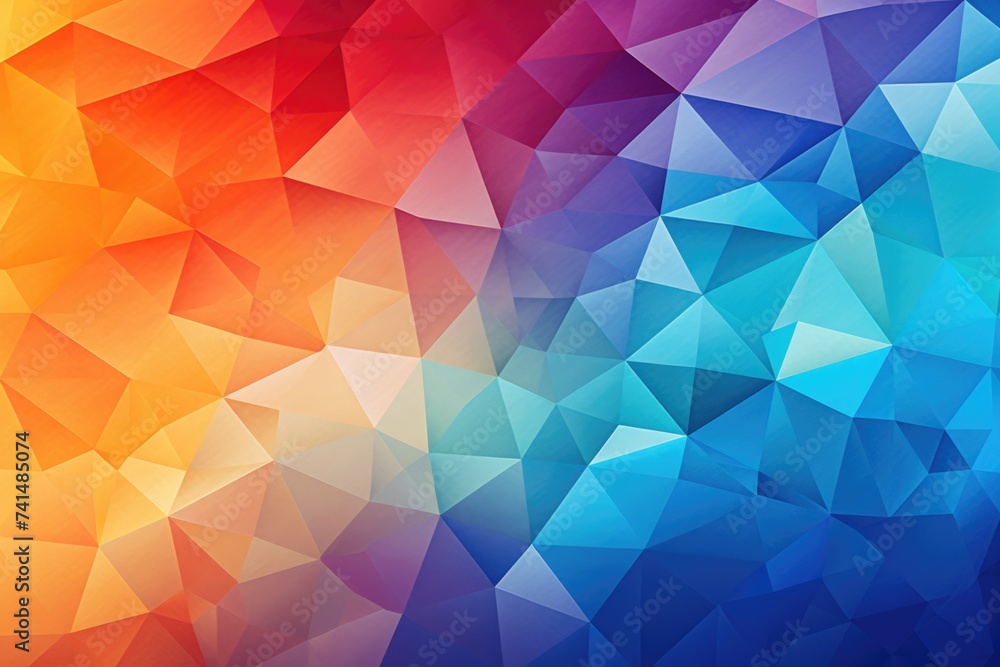 Aufkleber Multicolored abstract background with triangles. Suitable for graphic design projects
