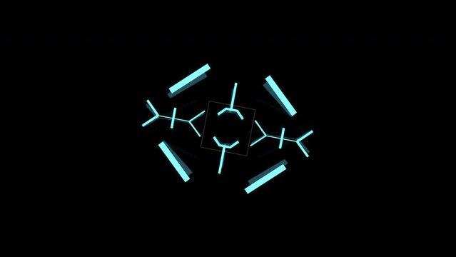 Futuristic Radar detecting an object HUD