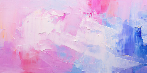 Obraz premium Abstract rough pink, blue and white brush strokes background