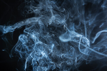 Against the night's canvas, swirling smoke trails remind of the fleeting moments and impermanence...