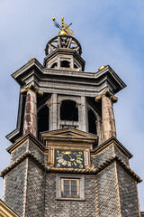 XVII century Protestant New Church (Nieuwe Kerk) in the Dutch classical - baroque style. The Hague (Den Haag), The Netherlands.