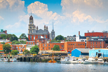 Gloucester, Massachusetts, USA on the Harbor