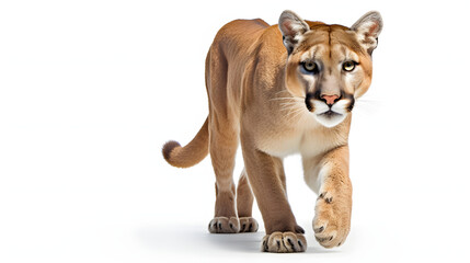 Obraz premium Puma on white background