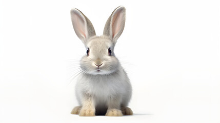 Fototapeta premium Rabbit on white background