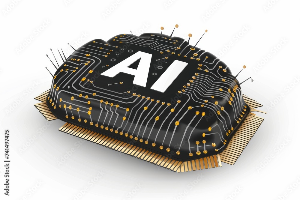 Aufkleber ai brain chip page replacement. artificial intelligence connectomics mind on demand software axon. s