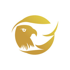 Eagle logo design vector with premium concept